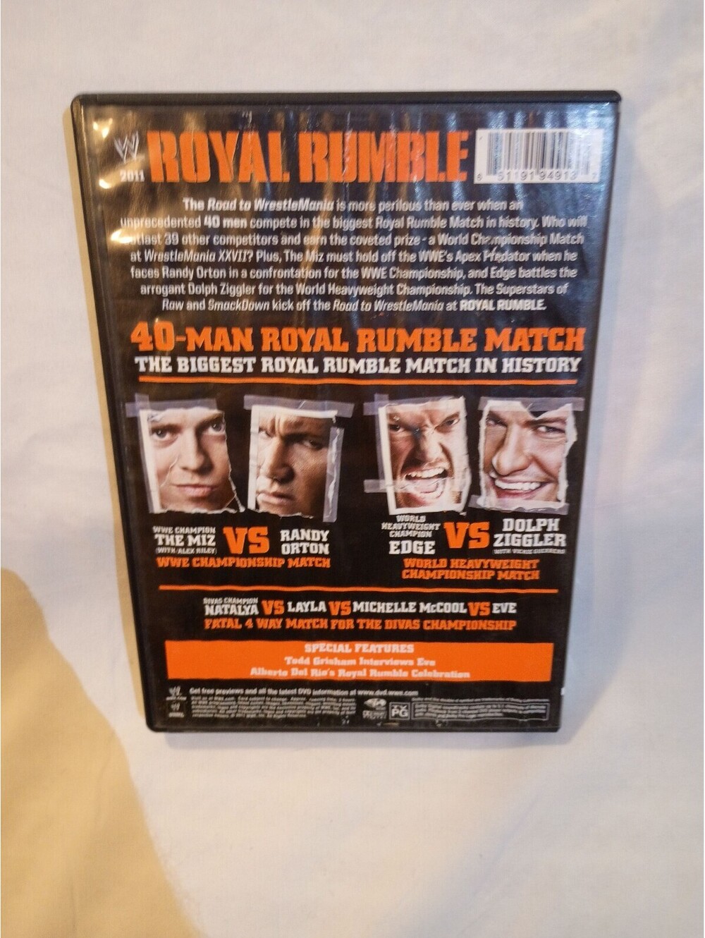 WWE Royal Rumble 2011 DVD - Picture 2 of 3